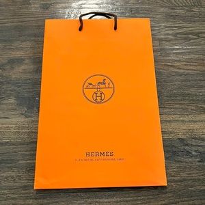 Hermes Orange Paper Bag